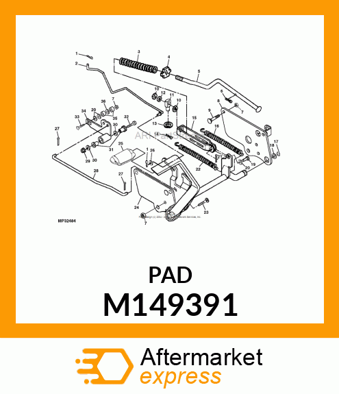 PAD, BRAKE PEDAL M149391