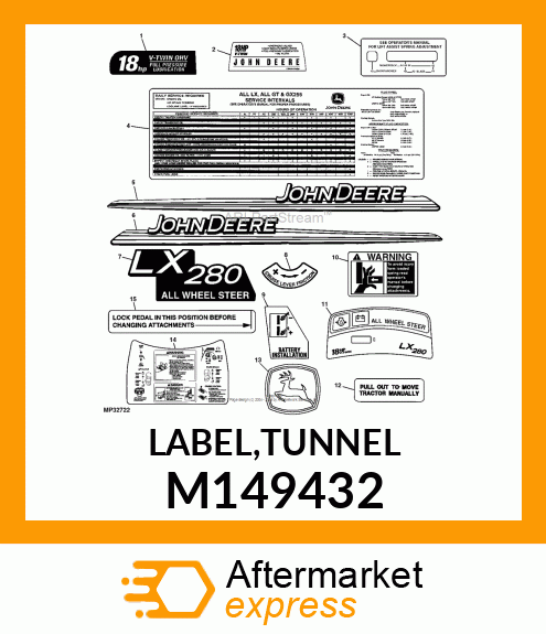 LABEL,TUNNEL M149432