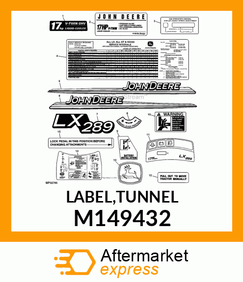 LABEL,TUNNEL M149432