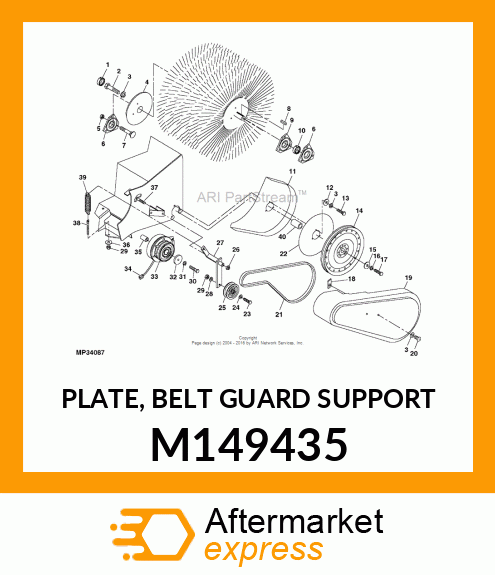 PLATE, BELT GUARD SUPPORT M149435