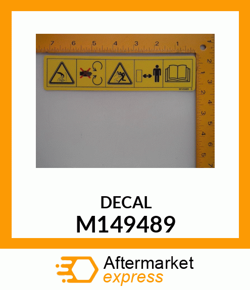 SAFETY SIGN, LABEL, WARNINGTHROWN M149489