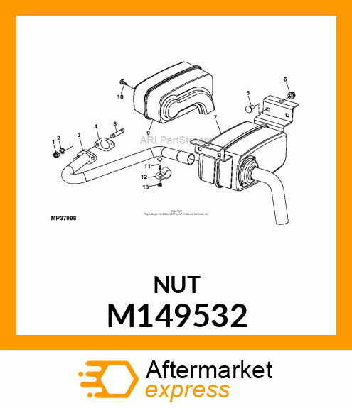 NUT,FLAT HEX M149532