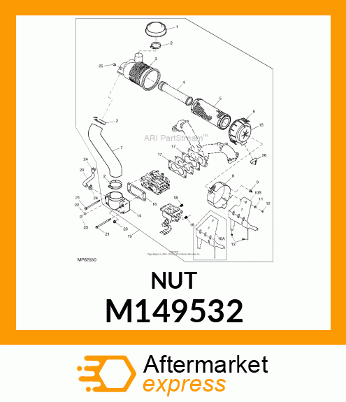 NUT,FLAT HEX M149532