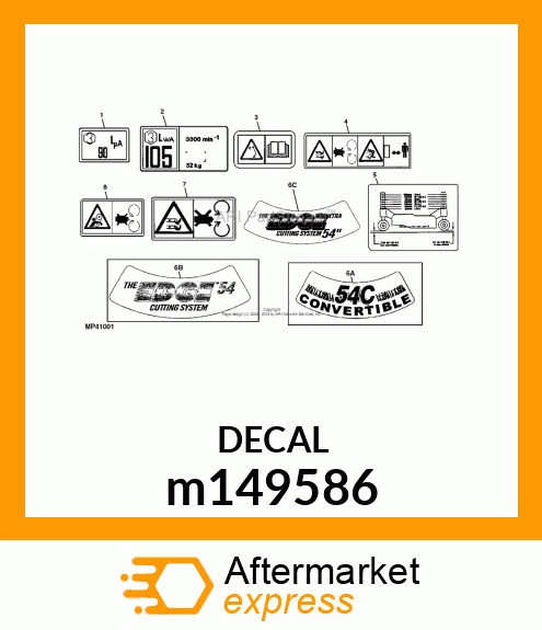 DECAL, 54 EDGE EXTRA m149586