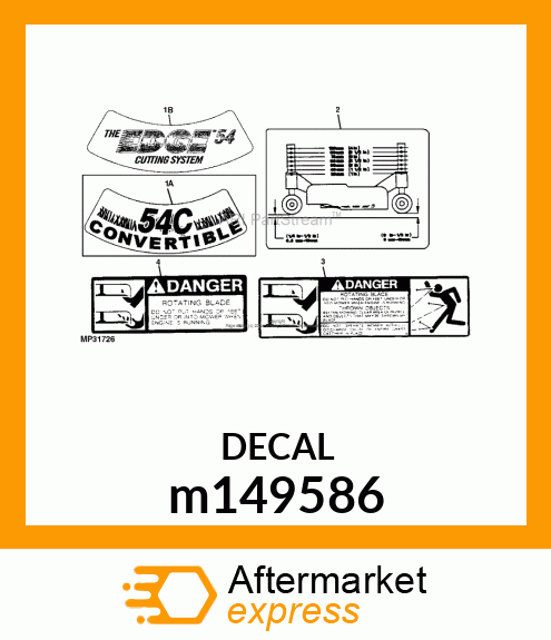 DECAL, 54 EDGE EXTRA m149586