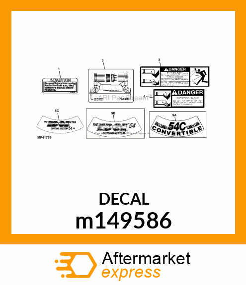 DECAL, 54 EDGE EXTRA m149586