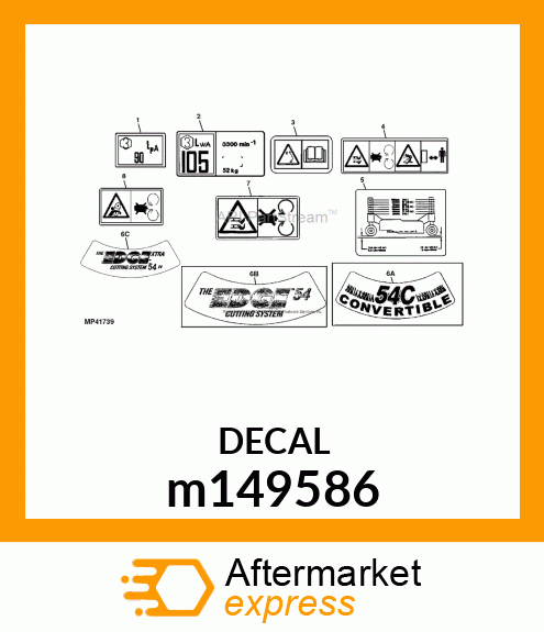 DECAL, 54 EDGE EXTRA m149586