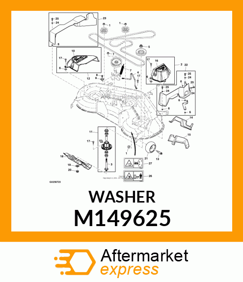 WASHER, BLADE M149625