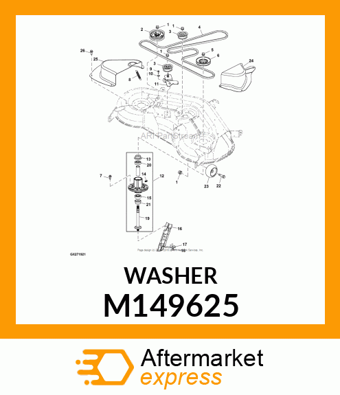 WASHER, BLADE M149625