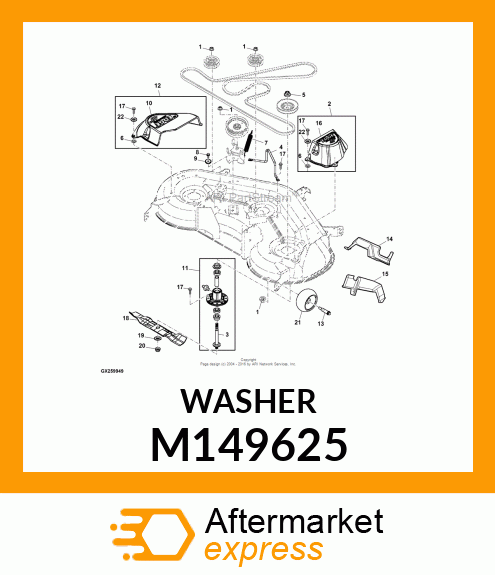 WASHER, BLADE M149625