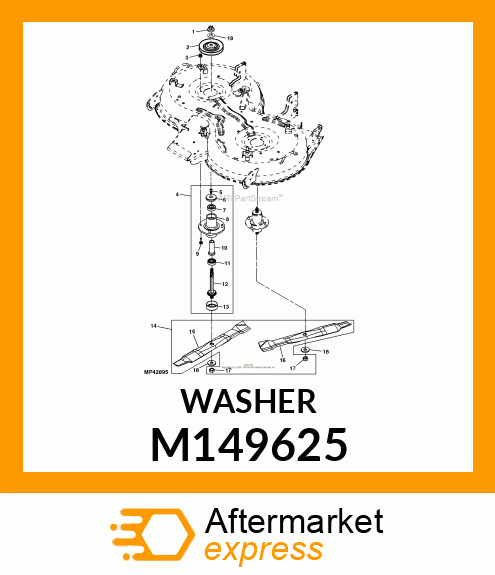 WASHER, BLADE M149625