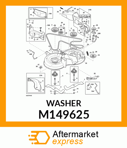 WASHER, BLADE M149625