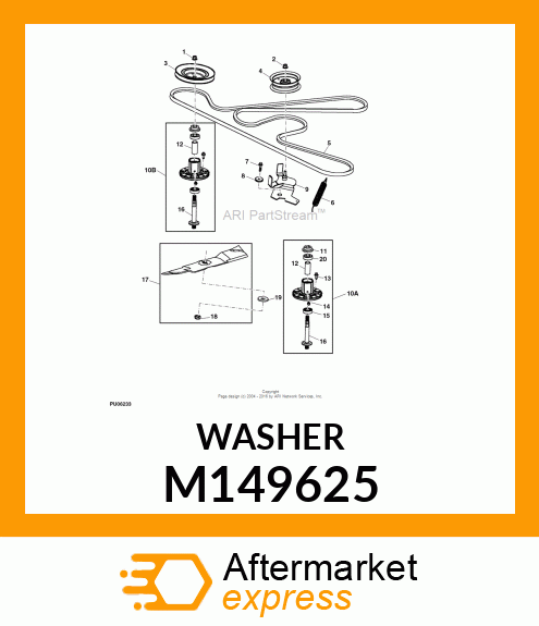 WASHER, BLADE M149625