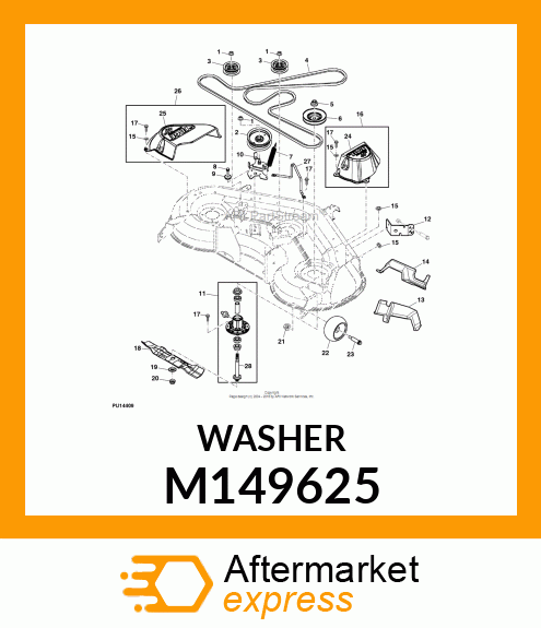 WASHER, BLADE M149625