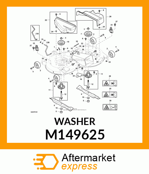 WASHER, BLADE M149625