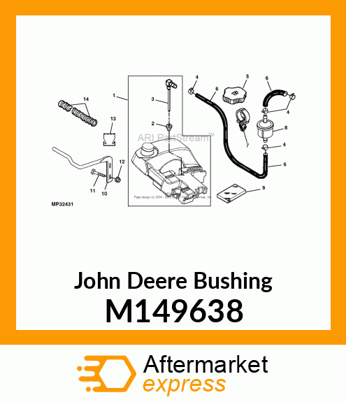 BUSHING, BUSHING, FUEL TANK M149638