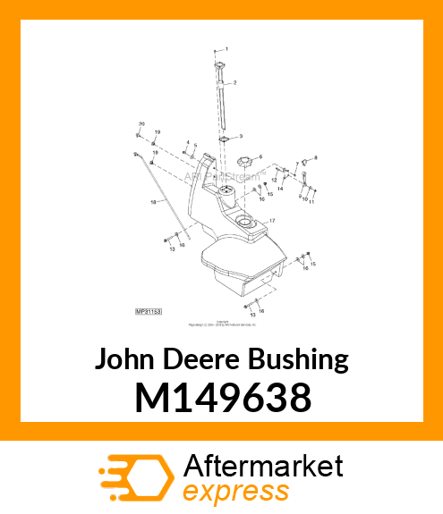 BUSHING, BUSHING, FUEL TANK M149638