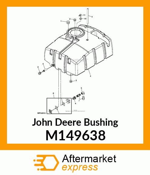 BUSHING, BUSHING, FUEL TANK M149638