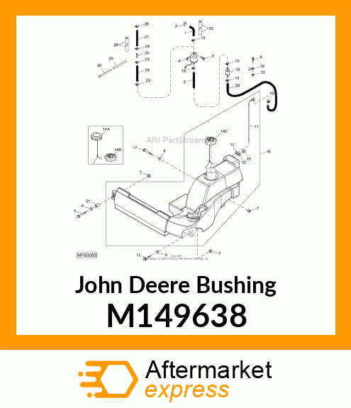 BUSHING, BUSHING, FUEL TANK M149638