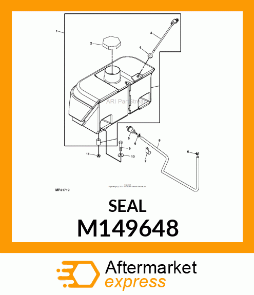 BUSHING, RUBBER M149648