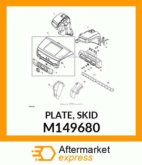 PLATE, SKID M149680