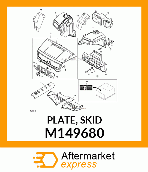 PLATE, SKID M149680