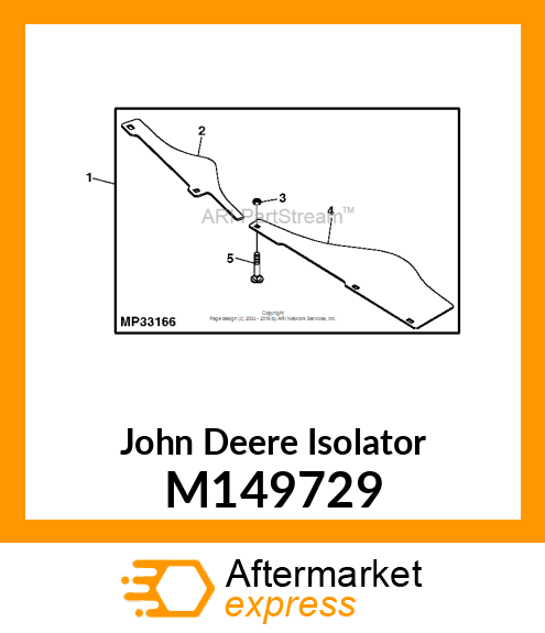 ISOLATOR, BAFFLE, BLOWOUT LEFT 62C M149729