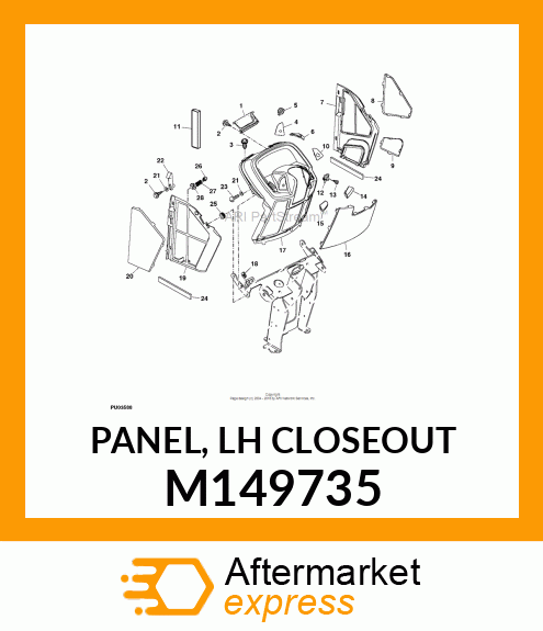 PANEL, LH CLOSEOUT M149735