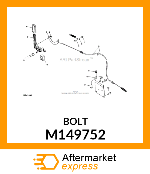 BOLT, SHOULDER M149752