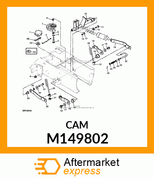 CAM, DEPTH STOP M149802