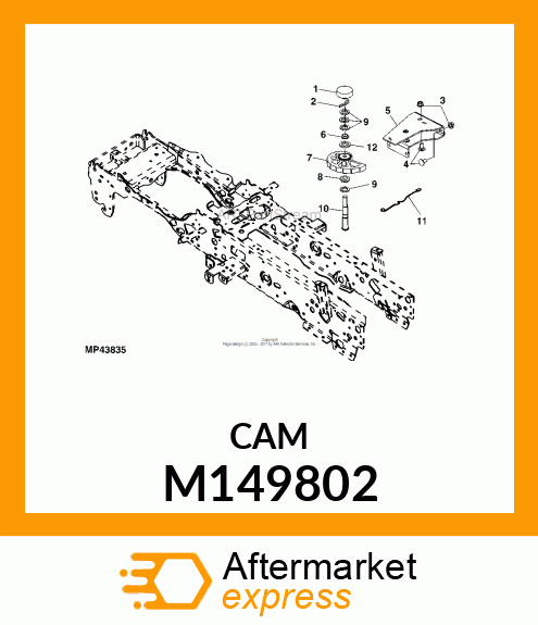 CAM, DEPTH STOP M149802