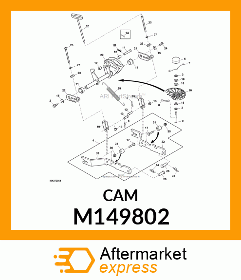 CAM, DEPTH STOP M149802