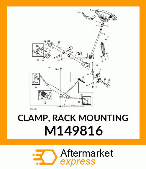 CLAMP, RACK MOUNTING M149816