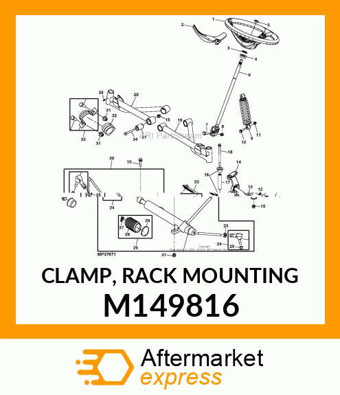 CLAMP, RACK MOUNTING M149816