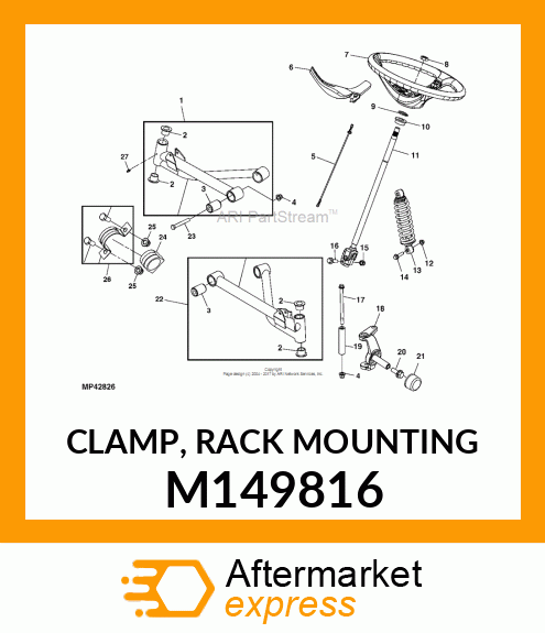 CLAMP, RACK MOUNTING M149816