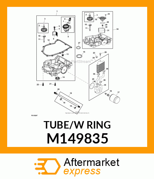 TUBE, OIL PICKUP M149835