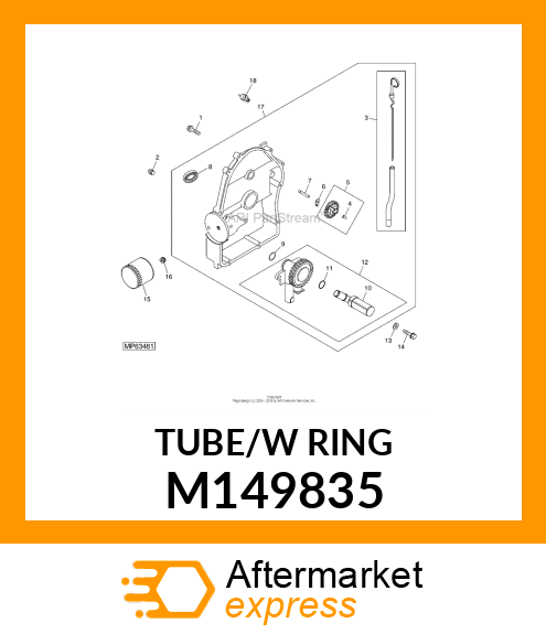 TUBE, OIL PICKUP M149835