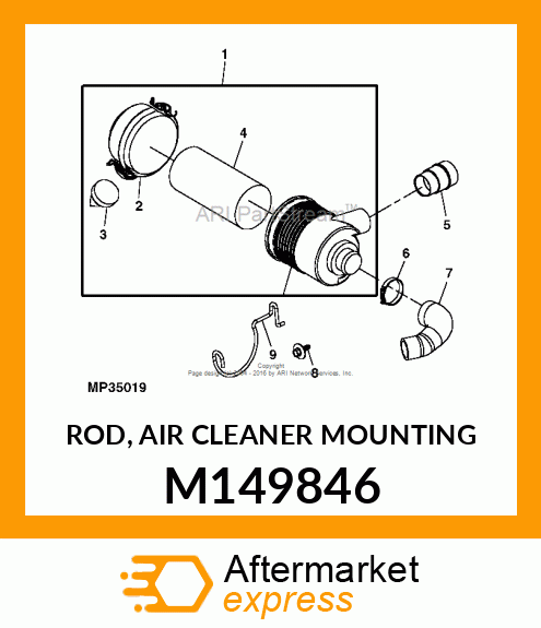 ROD, AIR CLEANER MOUNTING M149846