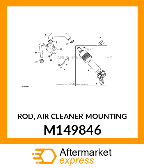 ROD, AIR CLEANER MOUNTING M149846