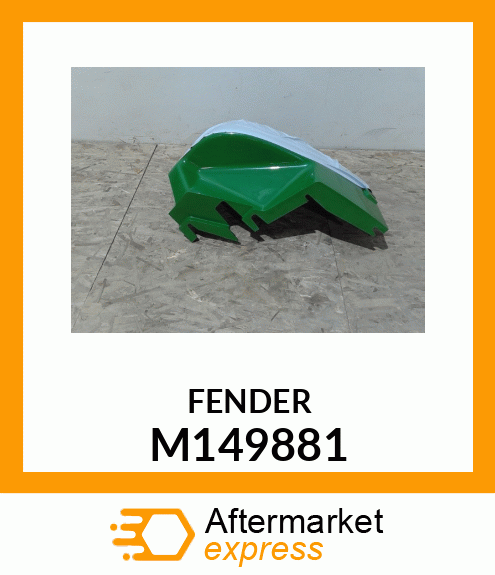 FENDER, REAR LH JD GREEN M149881