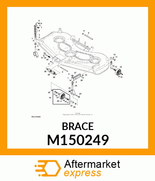 BRACKET, BRACKET, CASTER SPRING M150249