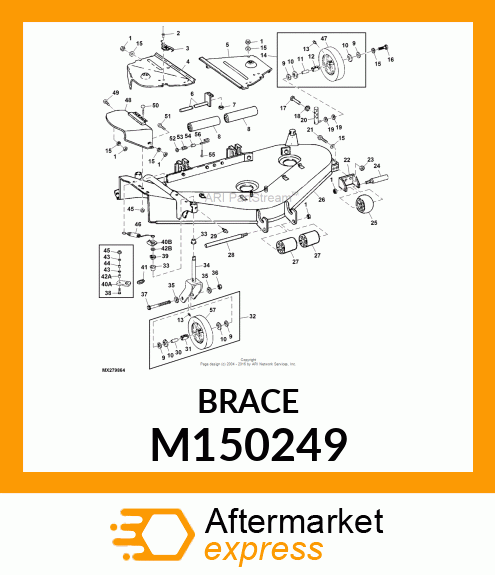 BRACKET, BRACKET, CASTER SPRING M150249