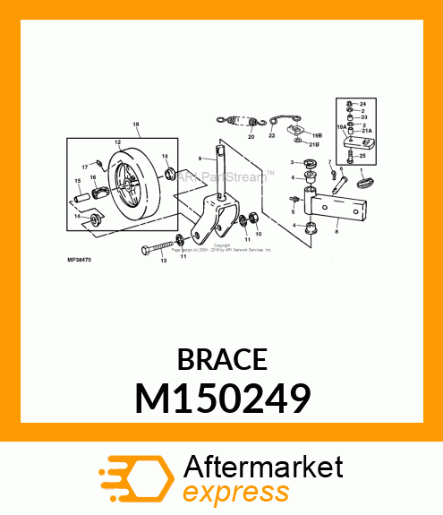 BRACKET, BRACKET, CASTER SPRING M150249