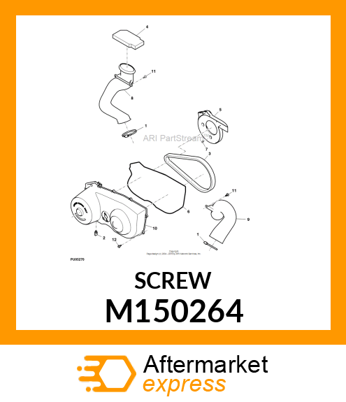 SCREW, M6 X 1 X 12 THREAD ROLLING M150264