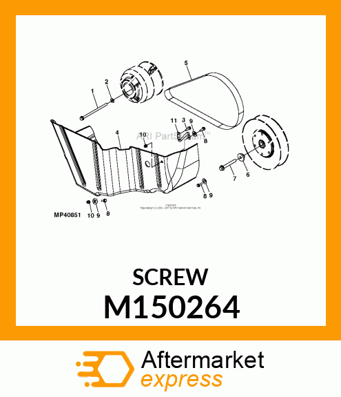 SCREW, M6 X 1 X 12 THREAD ROLLING M150264