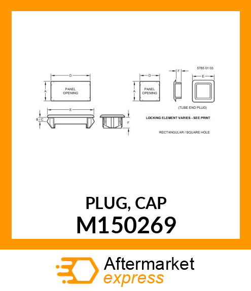 PLUG, CAP M150269