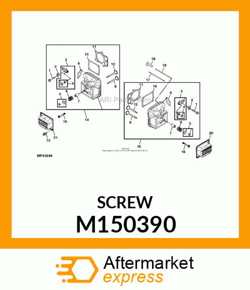 SCREW, HEX M150390