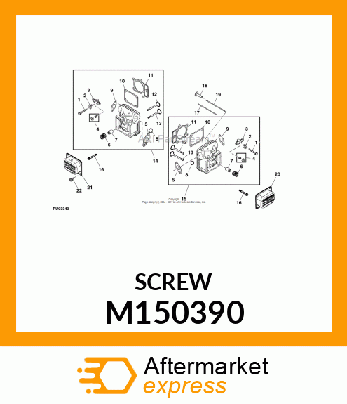 SCREW, HEX M150390