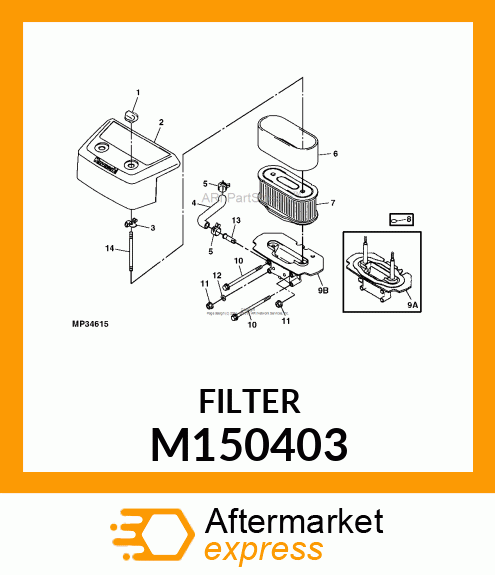 ELEMENT, AIR FILTER M150403