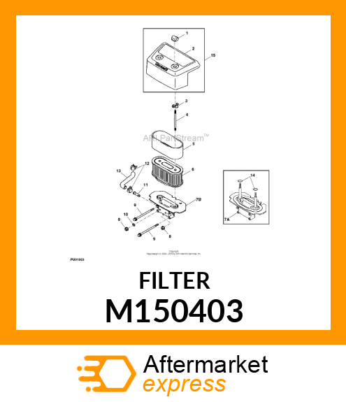 ELEMENT, AIR FILTER M150403